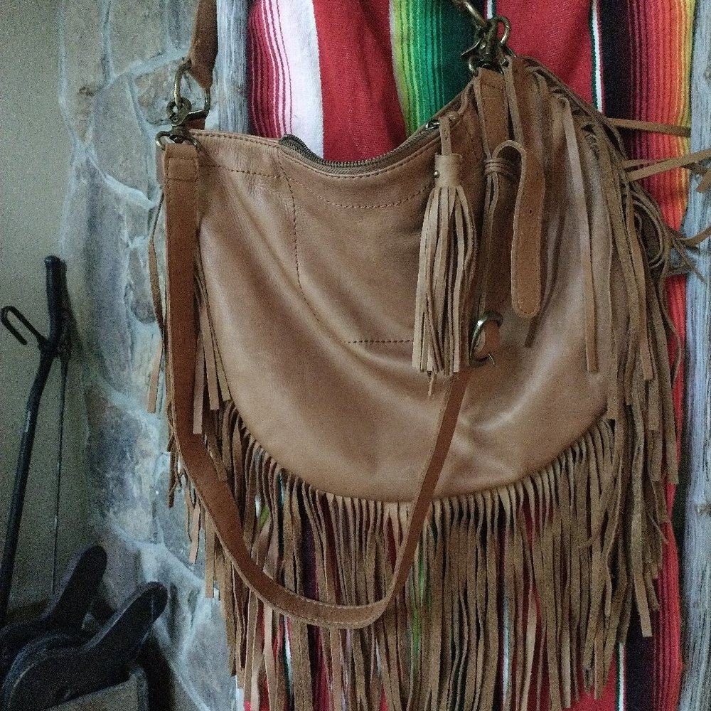 Lucky Brand Ricky Fringe Hobo/Crossbody